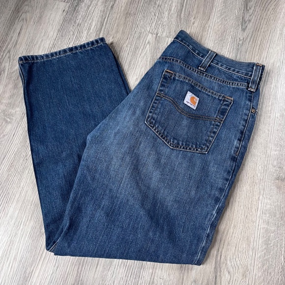 Carhartt 101483-968 Mens 5 Pocket Jeans Size 34x30 Cotton Blend - Picture 8 of 8